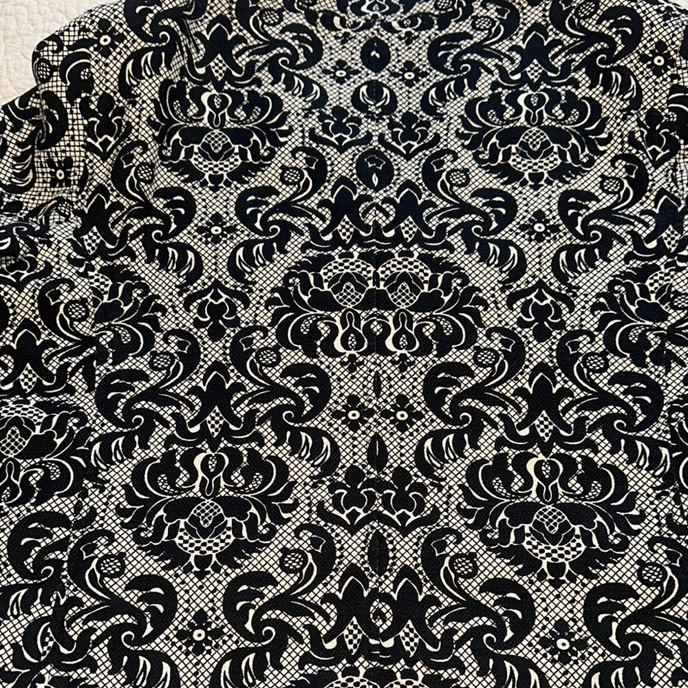 Talbots Black and White‎ Paisley Blazer - Picture 7 of 9